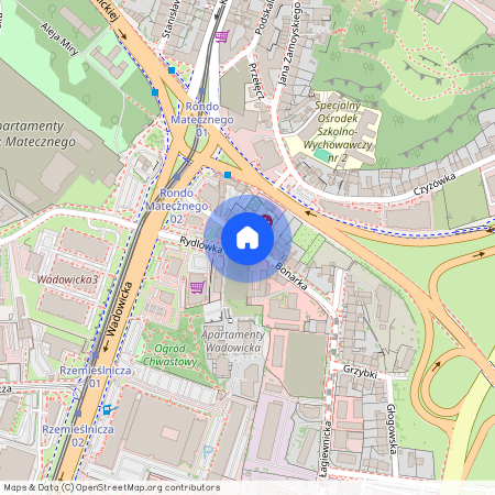 ul. Rydlówka, Bonarka, Podgórze, Kraków, małopolskie