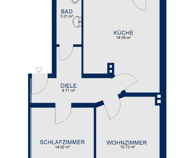 Hübsche 2-Zimmer-Wohnung mit Balkon - Foto 1