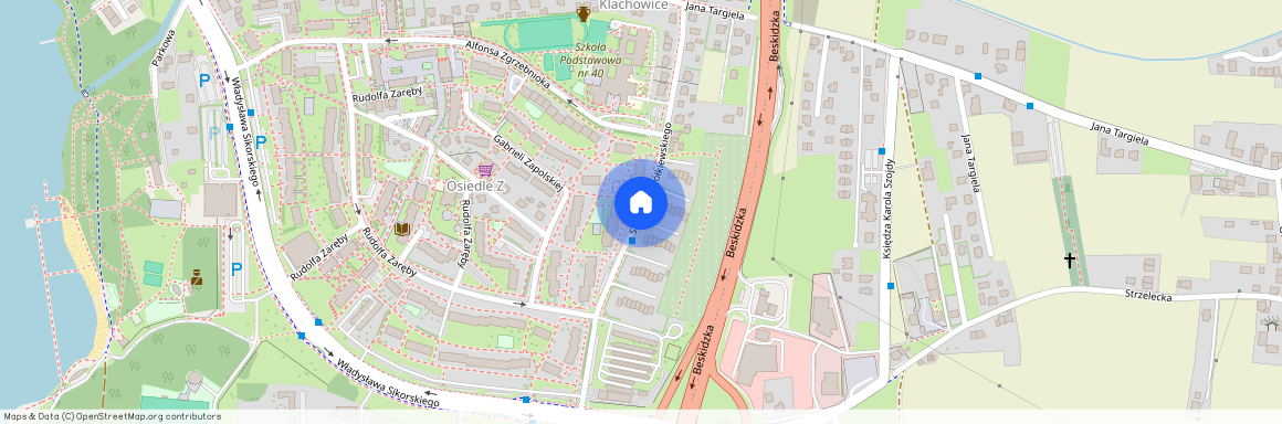 ul. Stanisława Żółkiewskiego, Osiedle Zuzanna, Tychy, śląskie