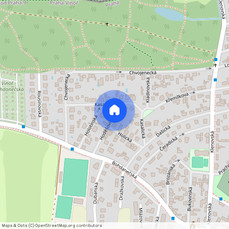 Hoděšovická, Praha 9 - Vinoř, okres Praha