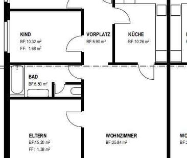 4 Zimmer, 85 m², 1. Stock - Foto 2