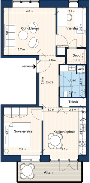 Frederiksbrovej 5, 1. th. - Foto 1