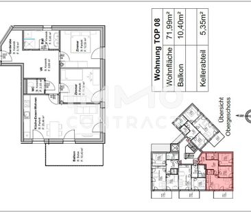 Neuwertige 3 Zimmer Wohnung mit Balkon in zentraler Lage - Harter S... - Photo 6