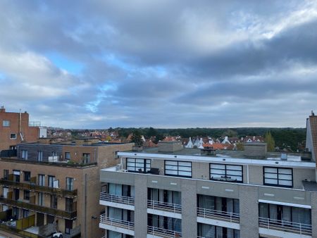 GEMEUBELD - Duplex appartement met 3 volwaardige slaapkamers en twee ruime zongerichte terrassen met open zichten, gelegen aan de zonnekant van de Lippenslaan. - Foto 5