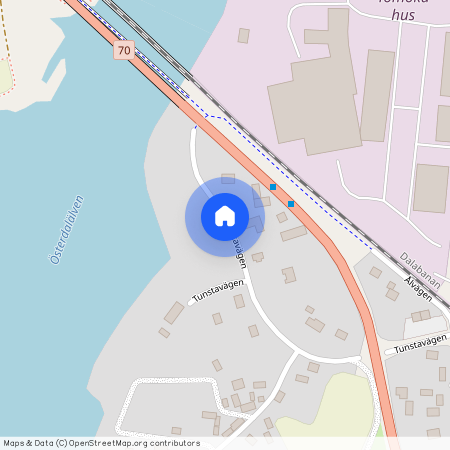 Tunstavägen, Insjön