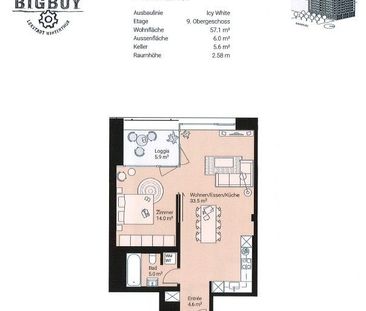 Moderne 2.5-Zimmerwohnung in der Lokstadt - Foto 6