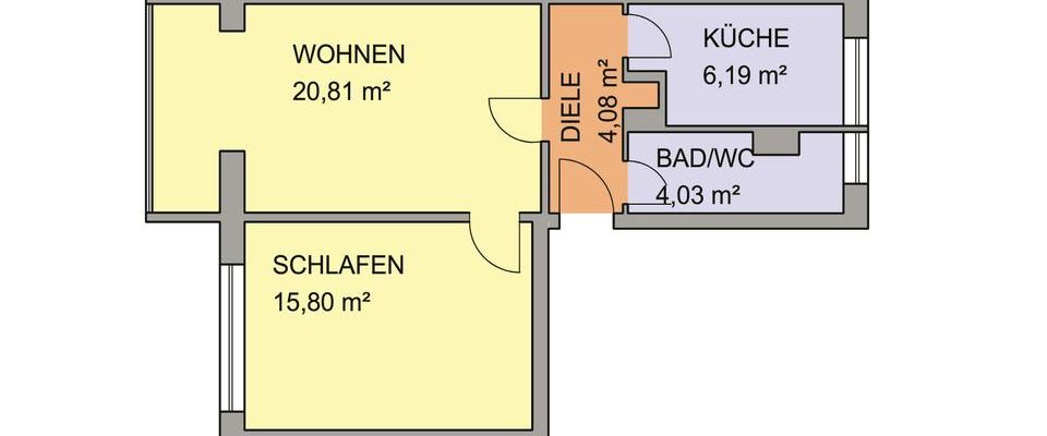 Sanierte 3-Raum Wohnung im Zentrum von Bitterfeld - Foto 1