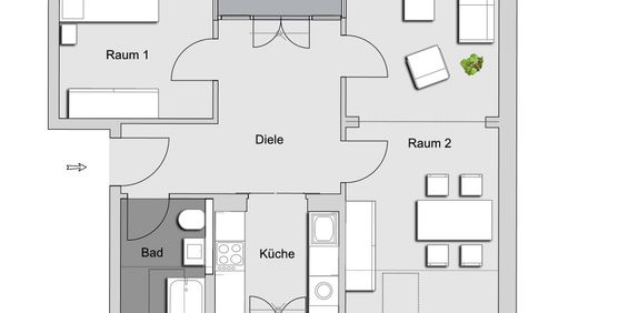 *nur mit WBS mit besonderem Wohnbedarf * 2-Zi-Wohnung in Berlin Lichtenrade - Photo 3