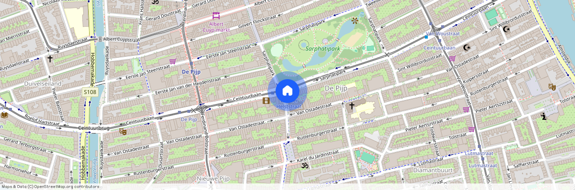 Sarphatipark 40-3, Van der Helstpleinbuurt, 1073CZ, Amsterdam