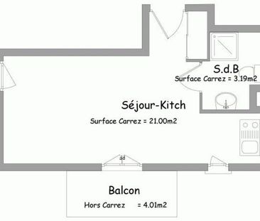 Location Appartement 1 Pièce 24 m² - Photo 5