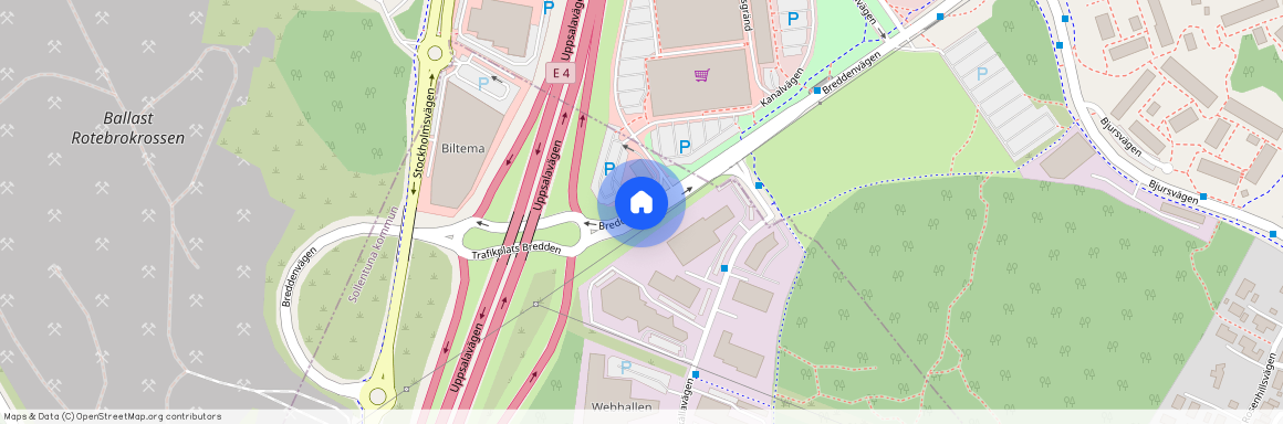 Breddenvägen, Rotebro, Sollentuna, Stockholm