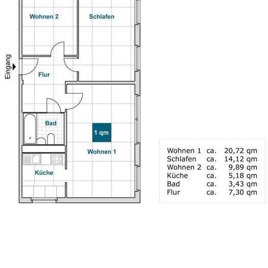 Miet mich - günstige 3-Zimmer-Wohnung (WBS) - Photo 1