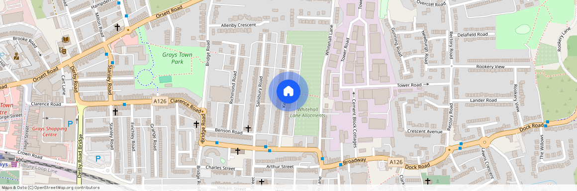 Kent road, Grays, Essex, RM17