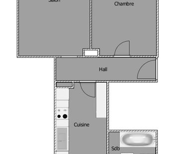 Charming 2-room apartment renovated in Laténa - Photo 4