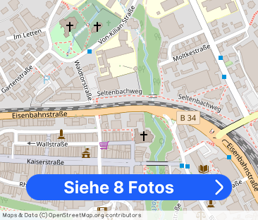 In ruhiger, beliebter Waldrandlage, Rheinblick, 3-Zi-Whg, Parkett, ... - Foto 1