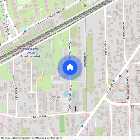 ul. Zygmunta Markerta, Czechowice, Ursus, Warszawa, mazowieckie