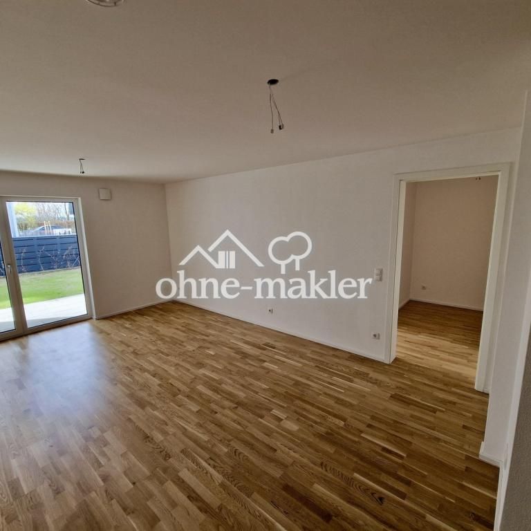 Neubau 2024: 2-Zimmer-Gartenwohnung mit Südterrasse, – fußläufig zum Stadtplatz und Bahnhof Mühldorf - Foto 1