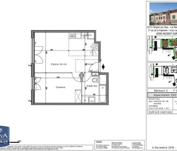 Appartement à louer 2 pièces 40.59m² - Photo 6