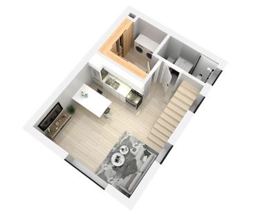 1 Zimmer, 22 m², 1. Stock - Photo 3