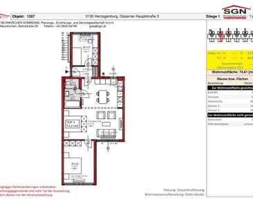 3 Zimmer-Wohnung in Herzogenburg zu vermieten - Photo 2