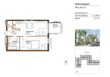 Tolle 2-Zimmer Wohnung umgeben von Grün in begehrter Lage - THEOS Willkommen im Park - ab 01.02.2026 - Foto 4