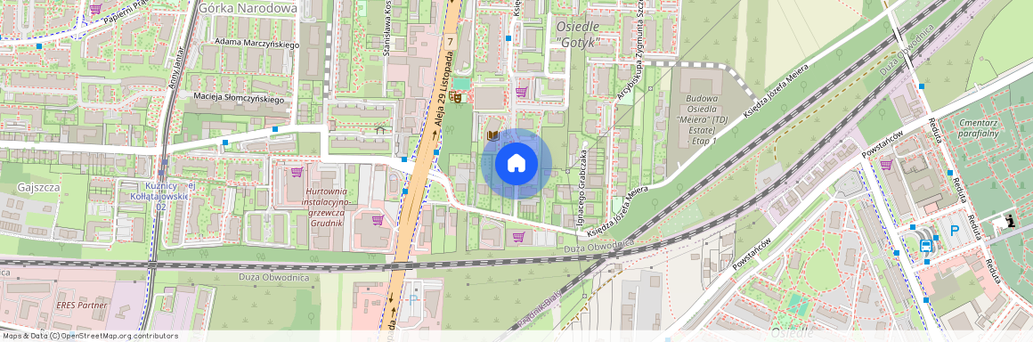 ul. ks. Józefa Meiera, Górka Narodowa, Prądnik Biały, Kraków, małopolskie