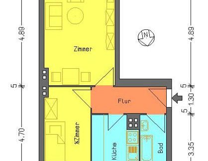 Schöne Wohnung sucht Mieter: 2-Zimmer-Wohnung - Foto 1
