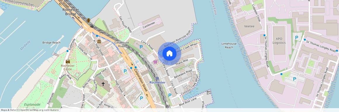 Rochester Riverside, Rochester. ME1