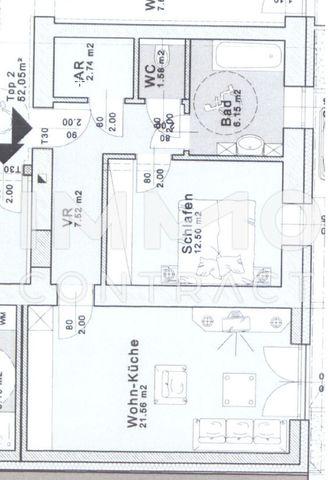 Ideale 2-Zimmer Wohnung in der Drouotstraße 4 zu vermieten - Top 02 - Foto 4