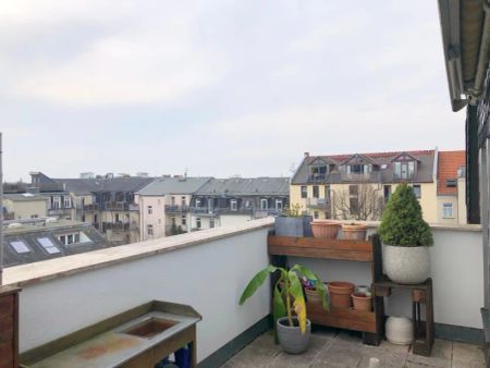 Dachterrasse und Sauna am Clara-Zetkin-Park! - Foto 4