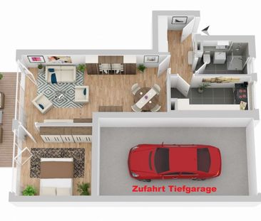 MÜLHEIM: HOCHWERTIGE 2-ZIMMERWOHNUNG IM EG AN KÖLNS LEBENSADER +TER... - Foto 1