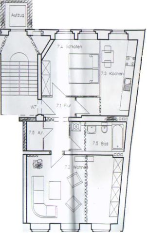 Gemütliche 2 Raumwohnung in Görlitzer Innenstadt mit Fahrstuhl - Photo 5