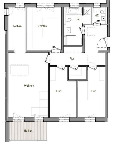 Neubau-Erstbezug! Stilvolle 4-Zimmer-Wohnung mit GÃ¤ste-WC ! - Foto 5