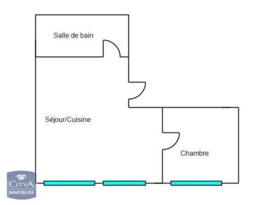 Appartement à louer 2 pièces 35.11m² - Photo 1