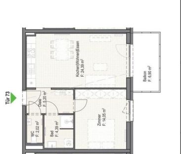 *51 m² helle Wohnung im Reininghauspark mit Balkon & Einbauküche – ... - Photo 2