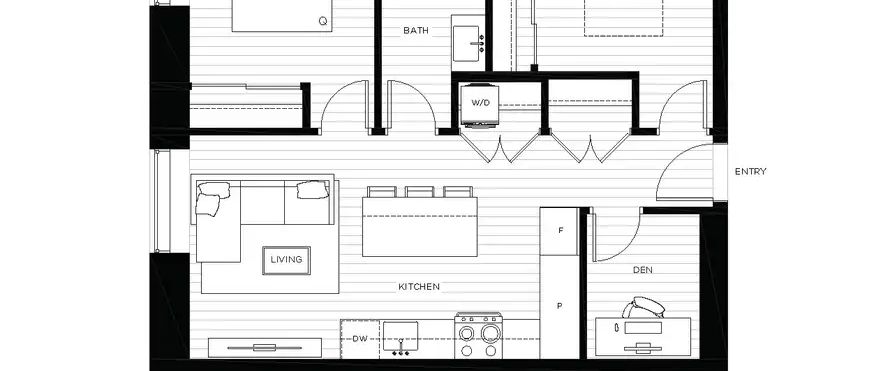 The Scott — 1 Bedroom + 2 Den - Photo 1