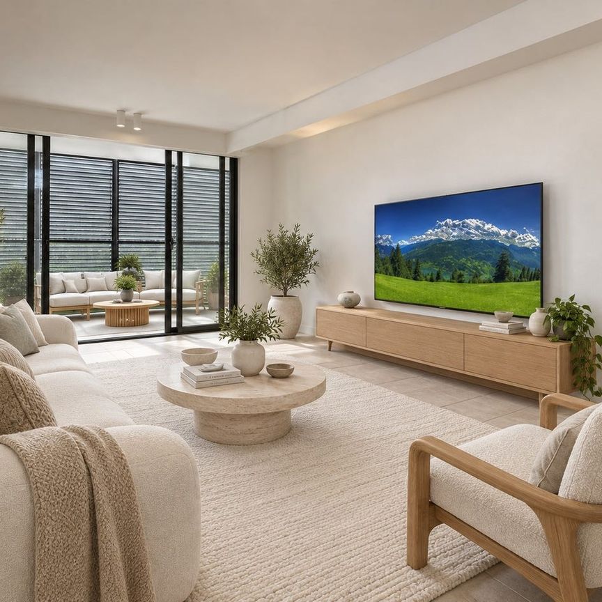 Oversized Designer apartment in resort-Style security block, large covered tiled sunroom, A/C, bathtub, with a chefs perfect kitchen + GYM - Photo 1