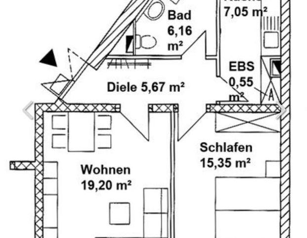 Einziehen und wohlfühlen! Möblierte Altbauwohnung Schloßchemnitz - Foto 1