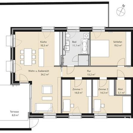 Wohnung 4-ZimmerWhg EG (WE 03) - Foto 4