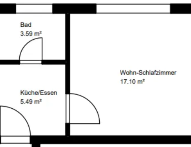 ab 01.03.26: in 2023 modern renovierte, gut geschnittene, helle 1 ZKB nähe Stadion - Foto 1