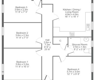 HMO West Pilton Gardens, Pilton, Edinburgh, EH4 4EF - Photo 1