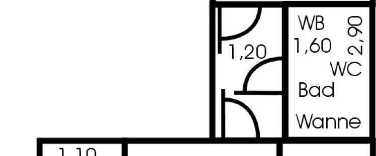 gemütliche 44 qm 2 Zimmer Wohnung zentral gelegen - Photo 1