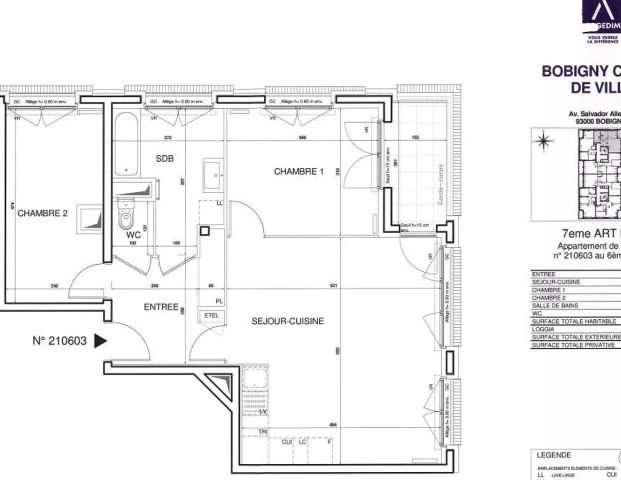 location Appartement T3 DE 65.1m² À BOBIGNY - Photo 1