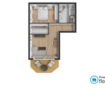 Ruhiges Wohnen nahe Stadtpark. Helle 46 qm Wohnung in Remscheid - Foto 1