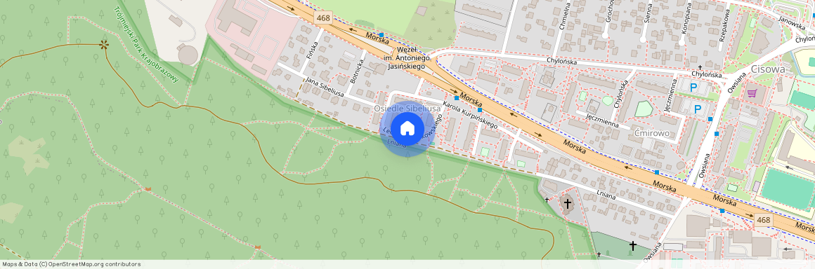 ul. Leopolda Stokowskiego, Cisowa, Gdynia, pomorskie