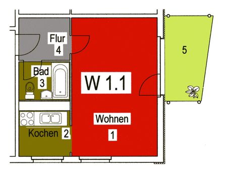 gemütliche 1 Raumwohnung mit Aufzug und tollem Blick - Foto 2