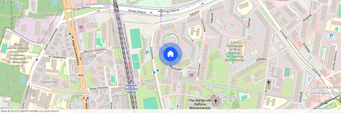 ul. Sztormowa, Żabianka, Gdańsk, pomorskie