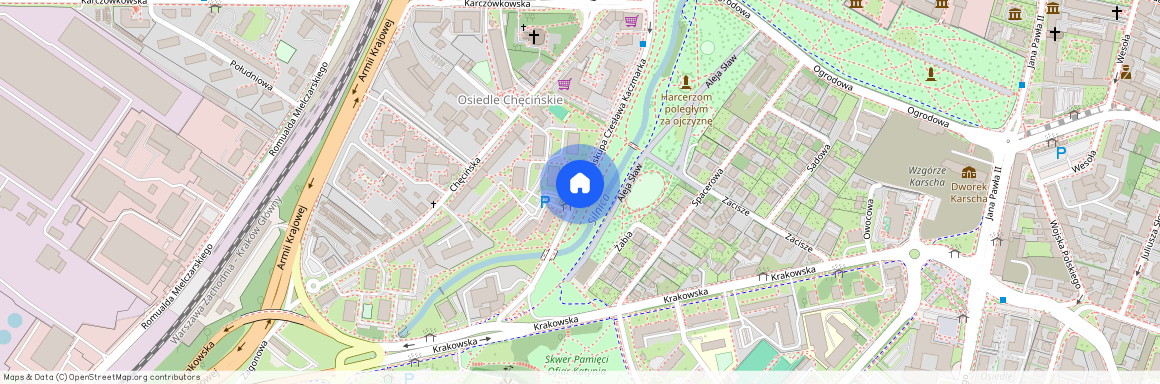 ul. Biskupa Czesława Kaczmarka, Śródmieście, Kielce, świętokrzyskie