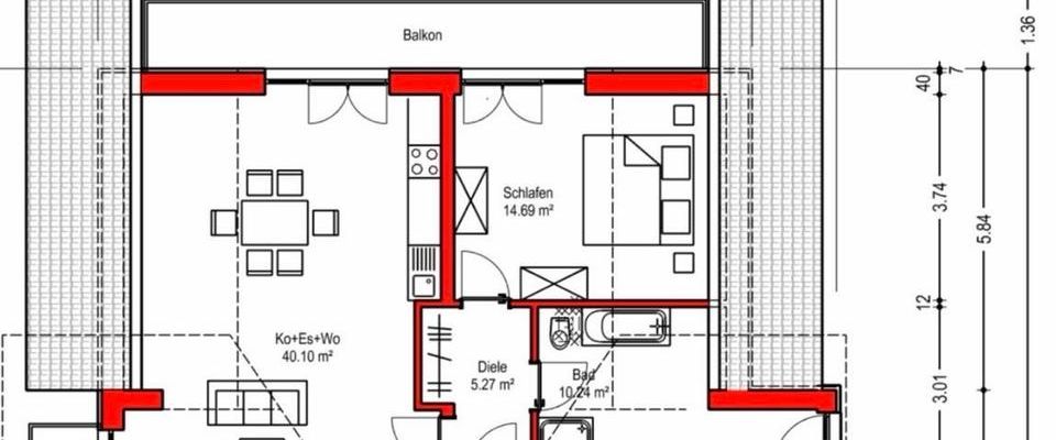 2 Zimmer DG Wohnung/Neubau - Foto 1
