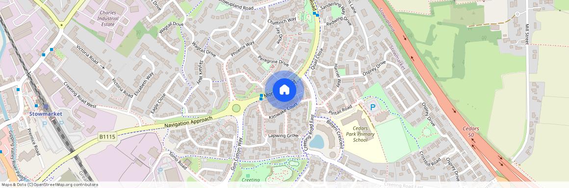 Mortimer Road, Stowmarket, Suffolk, IP14